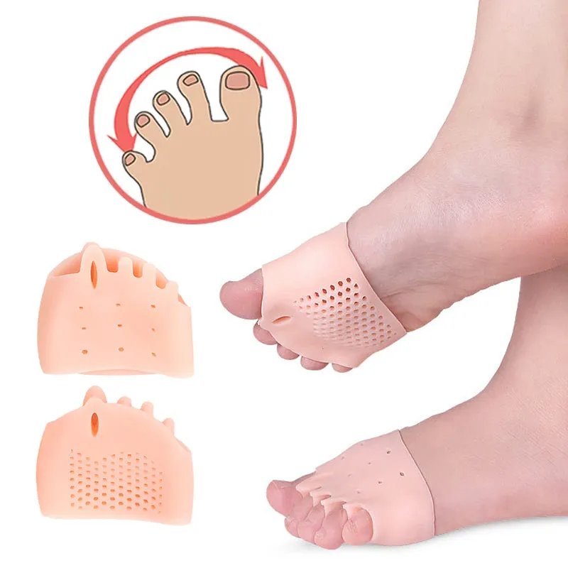 2pcs Toe Separator Bunion Orthotics Protector Overlapping Forefoot Pad