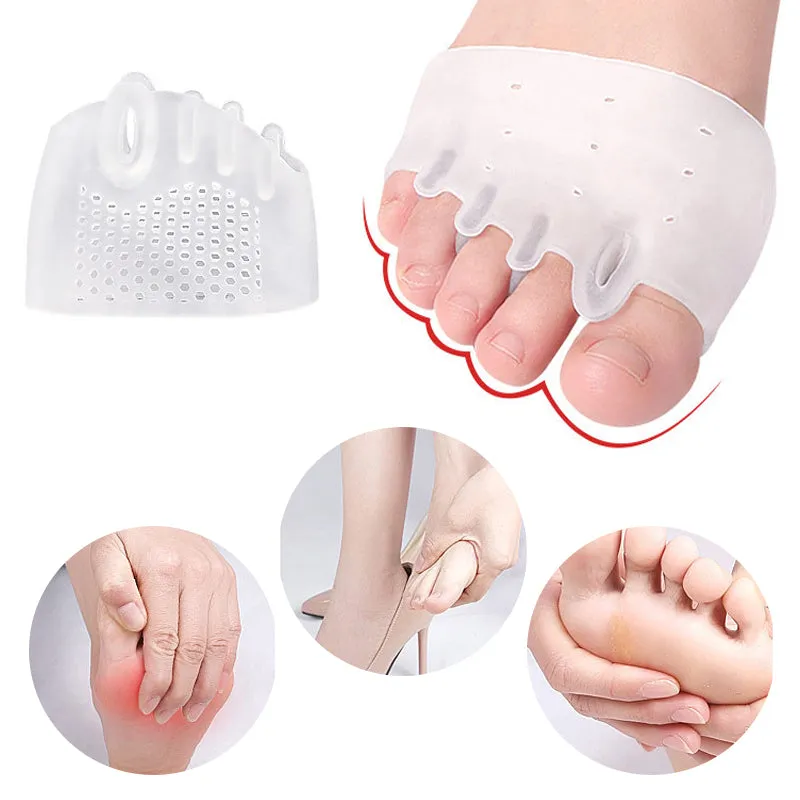 2pcs Toe Separator Bunion Orthotics Protector Overlapping Forefoot Pad