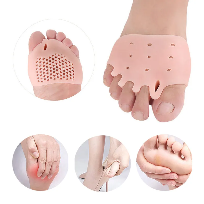 2pcs Toe Separator Bunion Orthotics Protector Overlapping Forefoot Pad