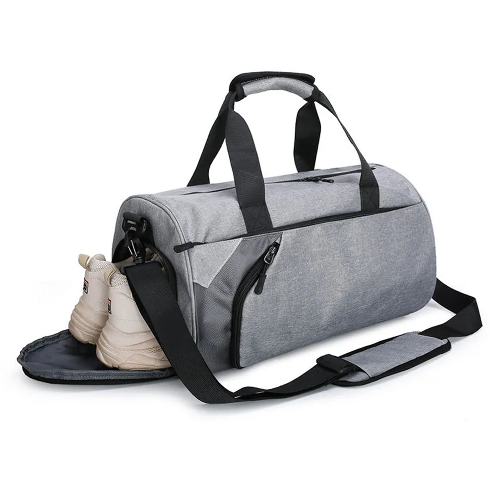 30L Travel Duffel Bag Water-Resistant  Gym Bag with Shoes Compartment