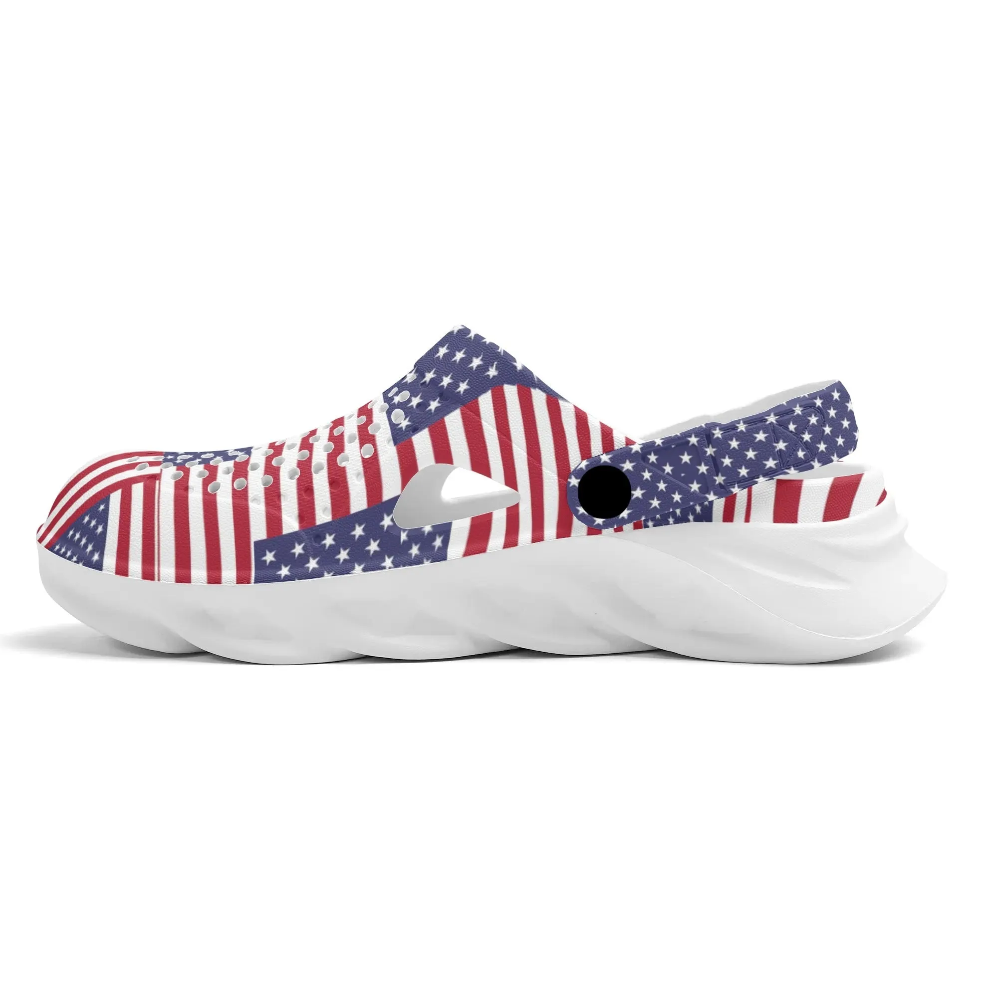 4th of July Patriotic Mens Summer Beach Hollow Out Sandals