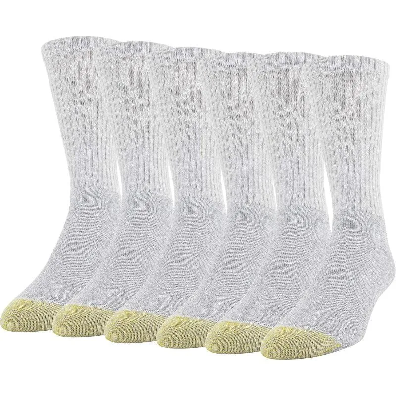 6 Pairs Cotton crew socks – Durable Design for Everyday Comfort