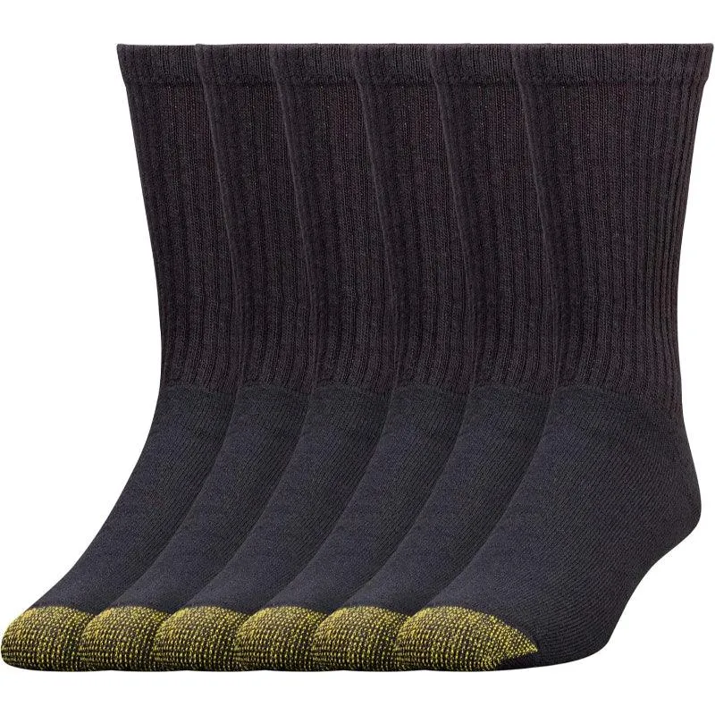 6 Pairs Cotton crew socks – Durable Design for Everyday Comfort