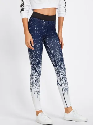 Abstract Print Gym Leggings