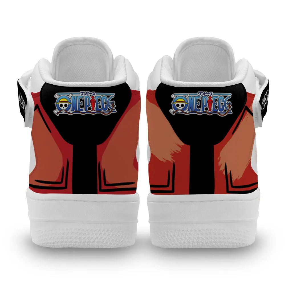 Ace and Luffy Sneakers Air Mid Custom OP Anime Shoes