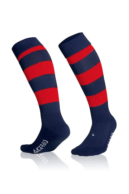 ACERBIS DOUBLE SOCKS BLUE RED [Pack of 5]