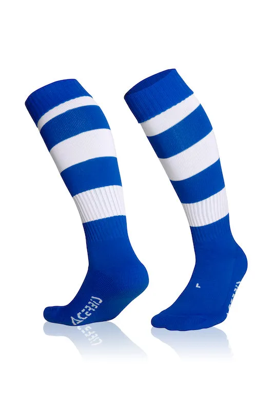 ACERBIS DOUBLE SOCKS ROYAL BLUE WHITE [Pack of 5]