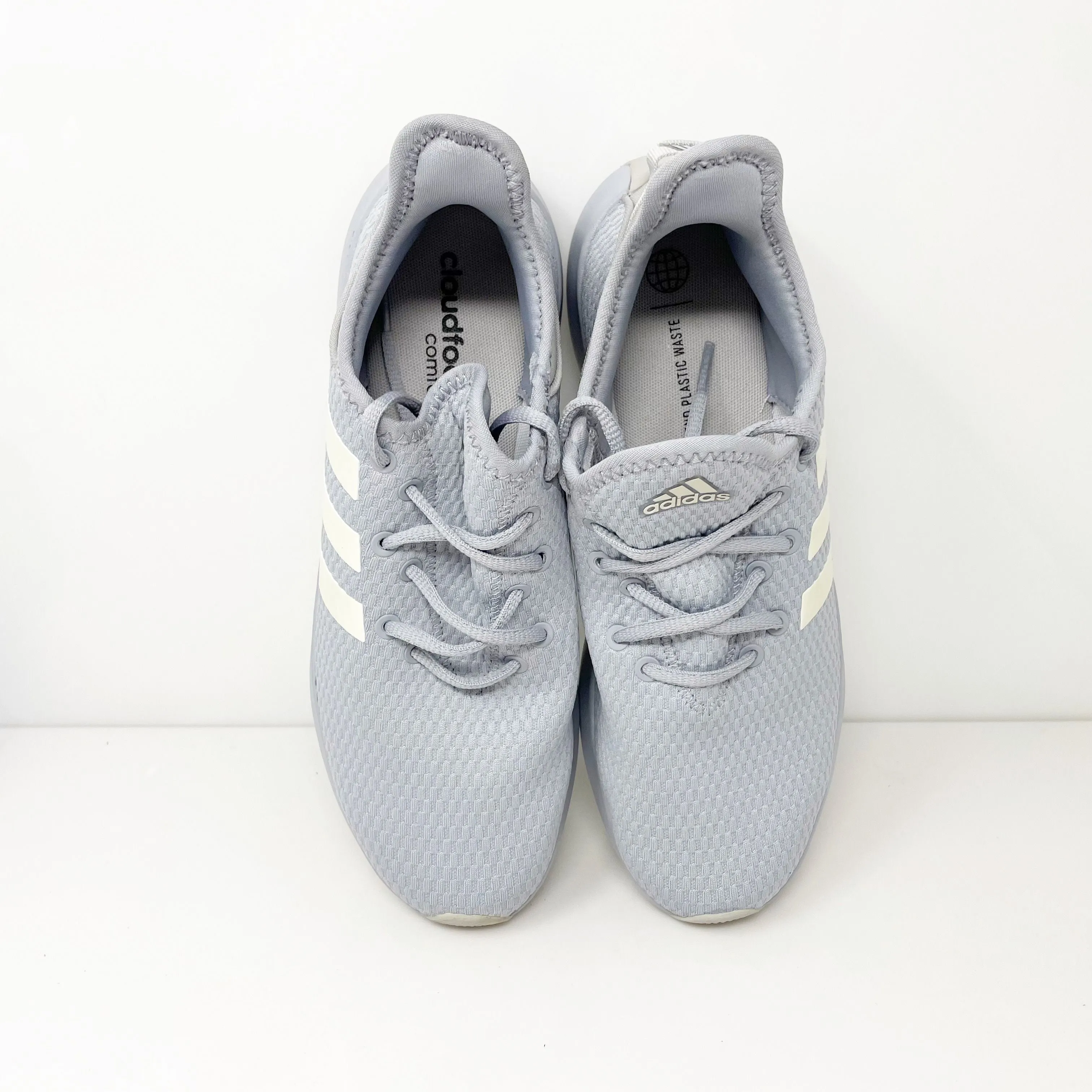 Adidas Womens Cloudfoam Pure IF5580 Gray Running Shoes Sneakers Size 8