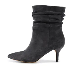 Agnete boot suede - DARK GREY