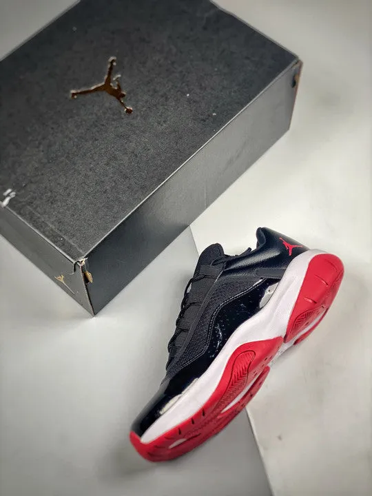 Air Jordan 11 CMFT Low ” Bred” Black/White-Gym Red