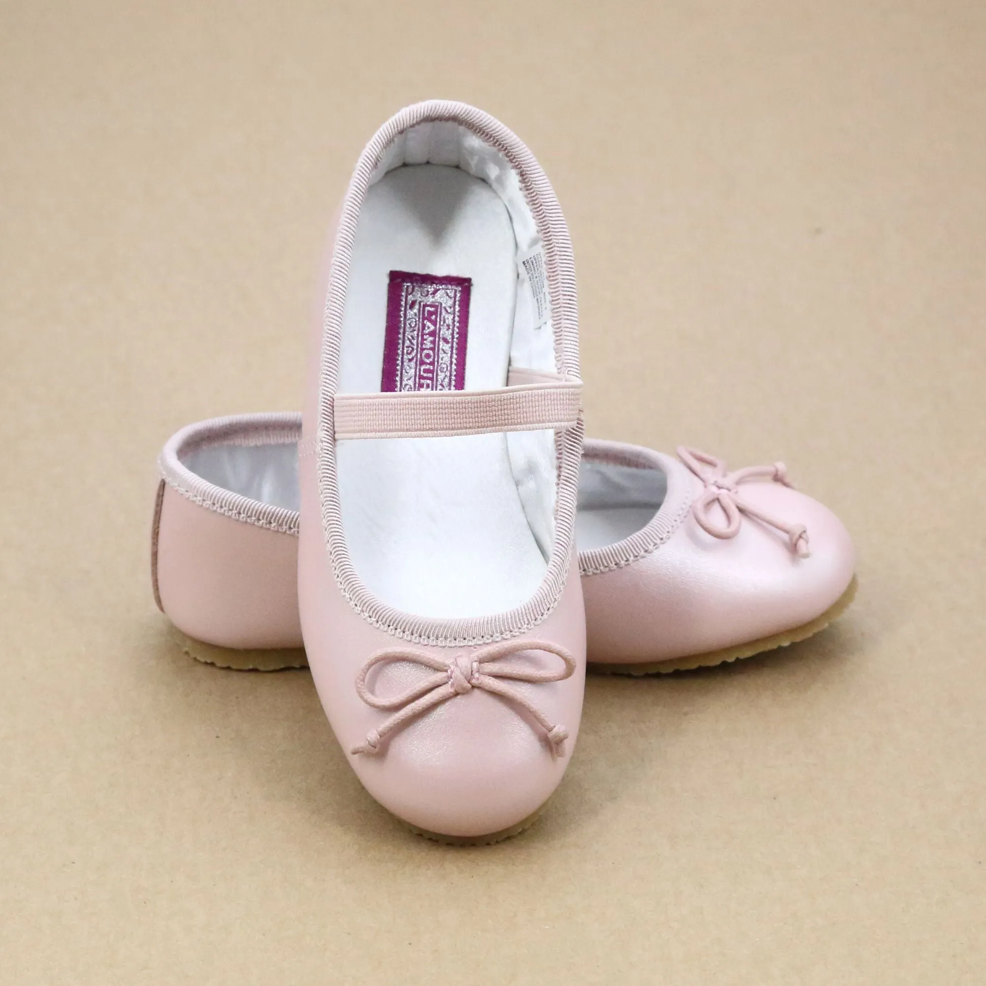 Alia Girls Classic Leather Ballet Flats