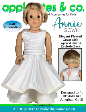 Annie Gown 18 Inch Doll Sewing Pattern