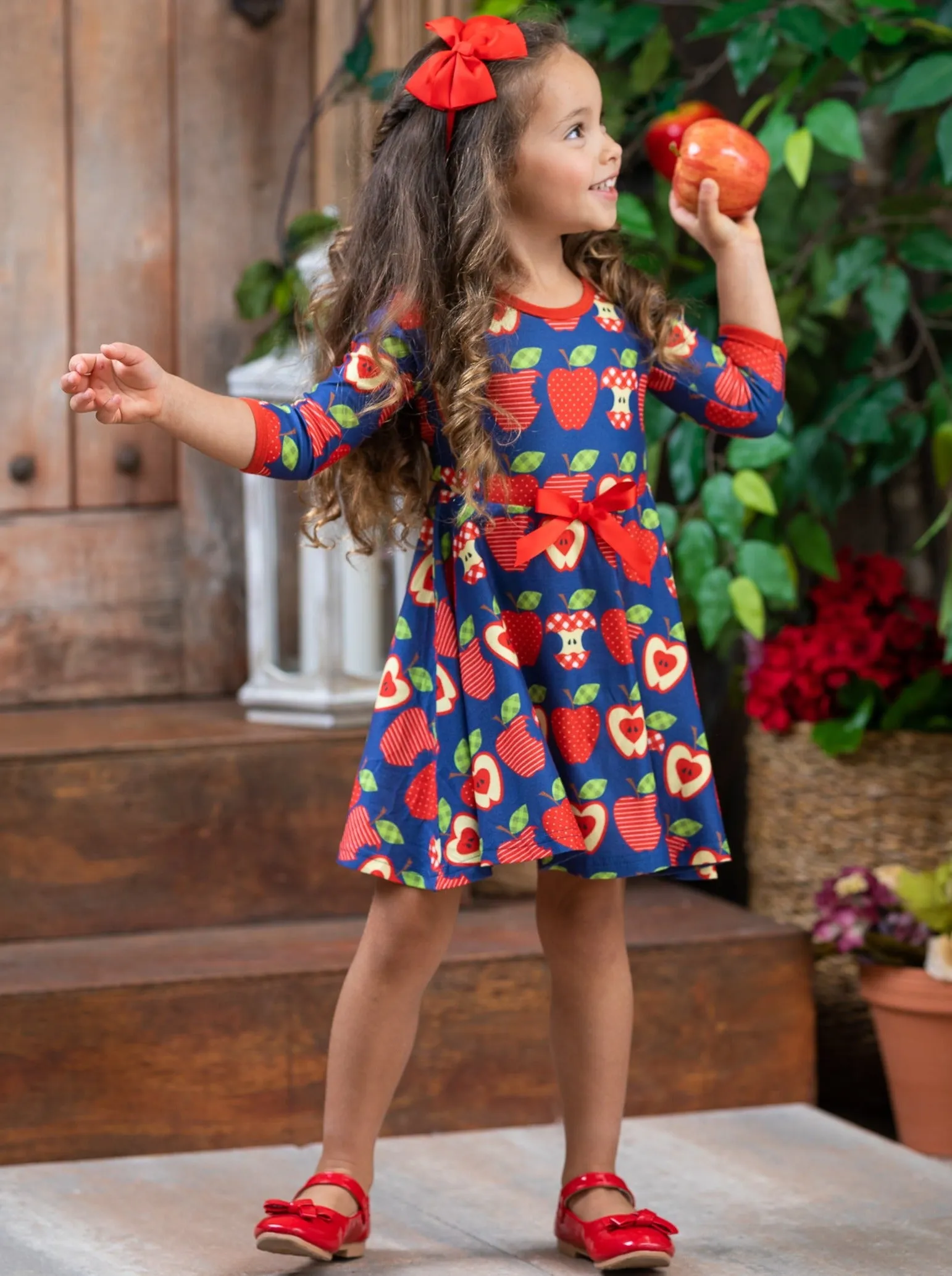 Apples For Days Skater Dress