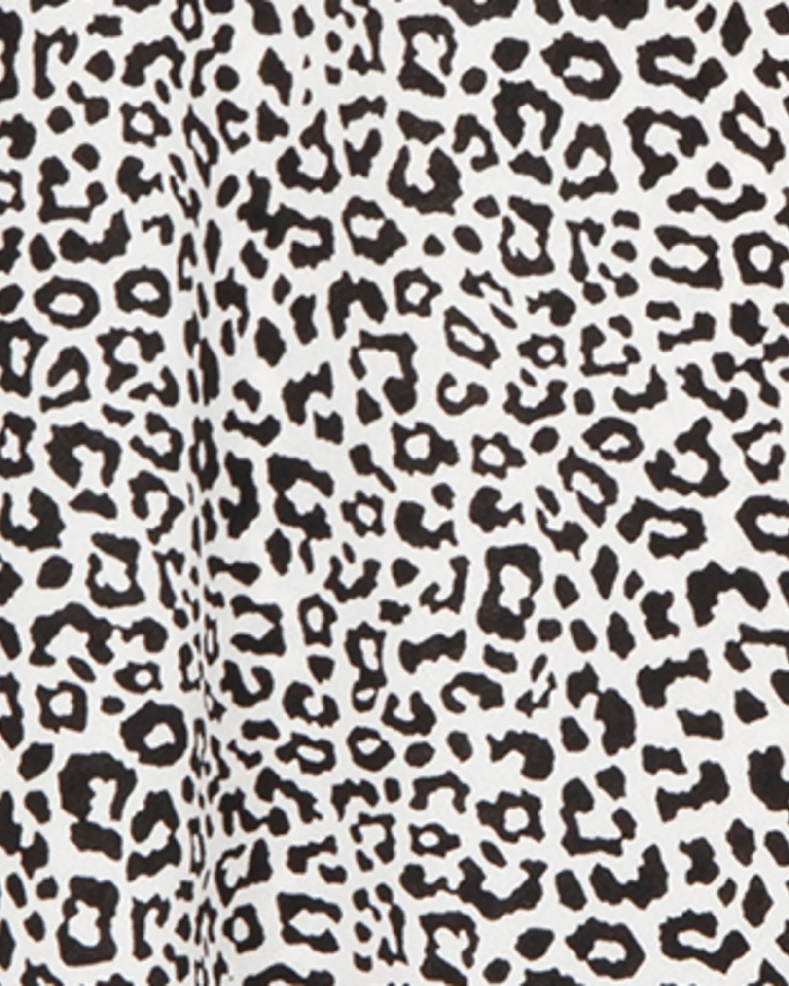 Arielle Animal Print Cut Out Top | White / Black