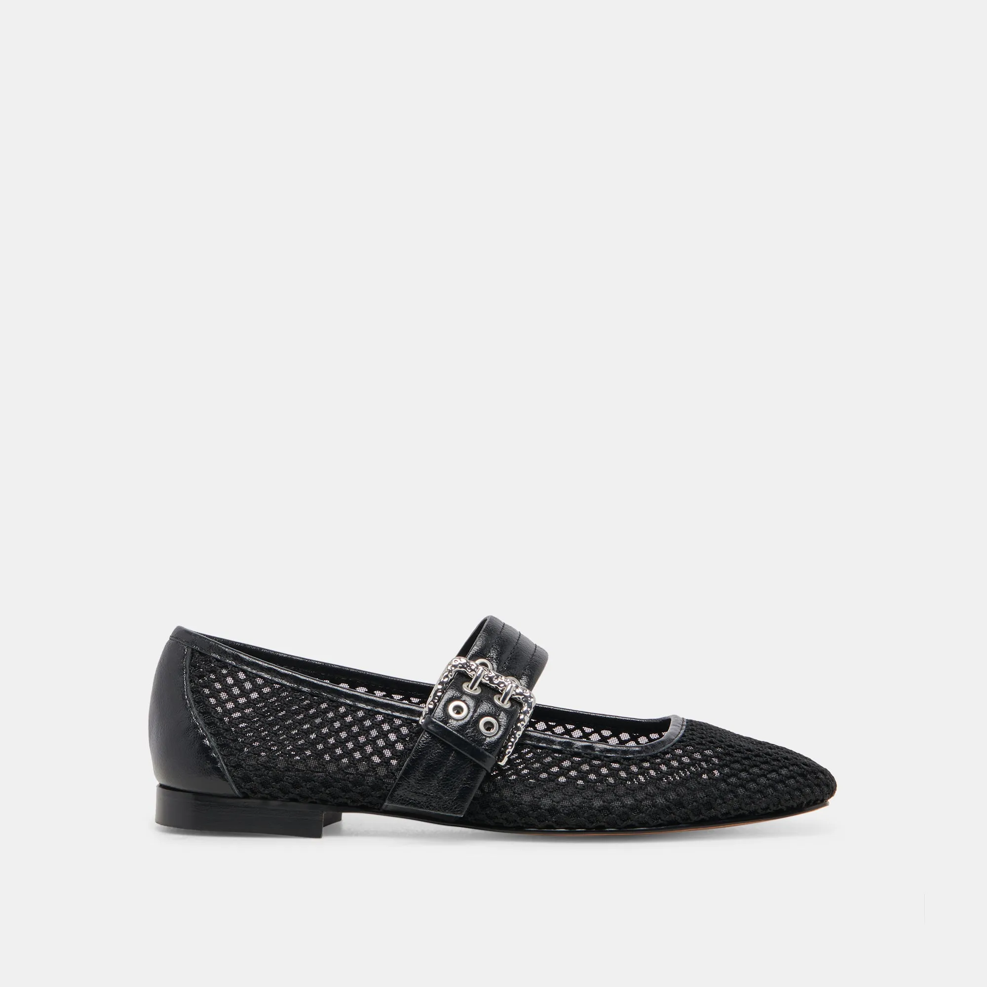 ARORA BALLET FLATS ONYX WOVEN MESH