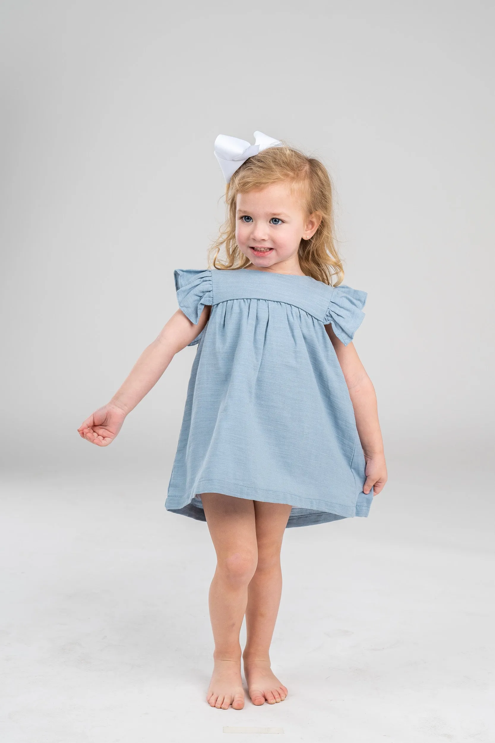 Avery Dusty Blue Bloomer Set