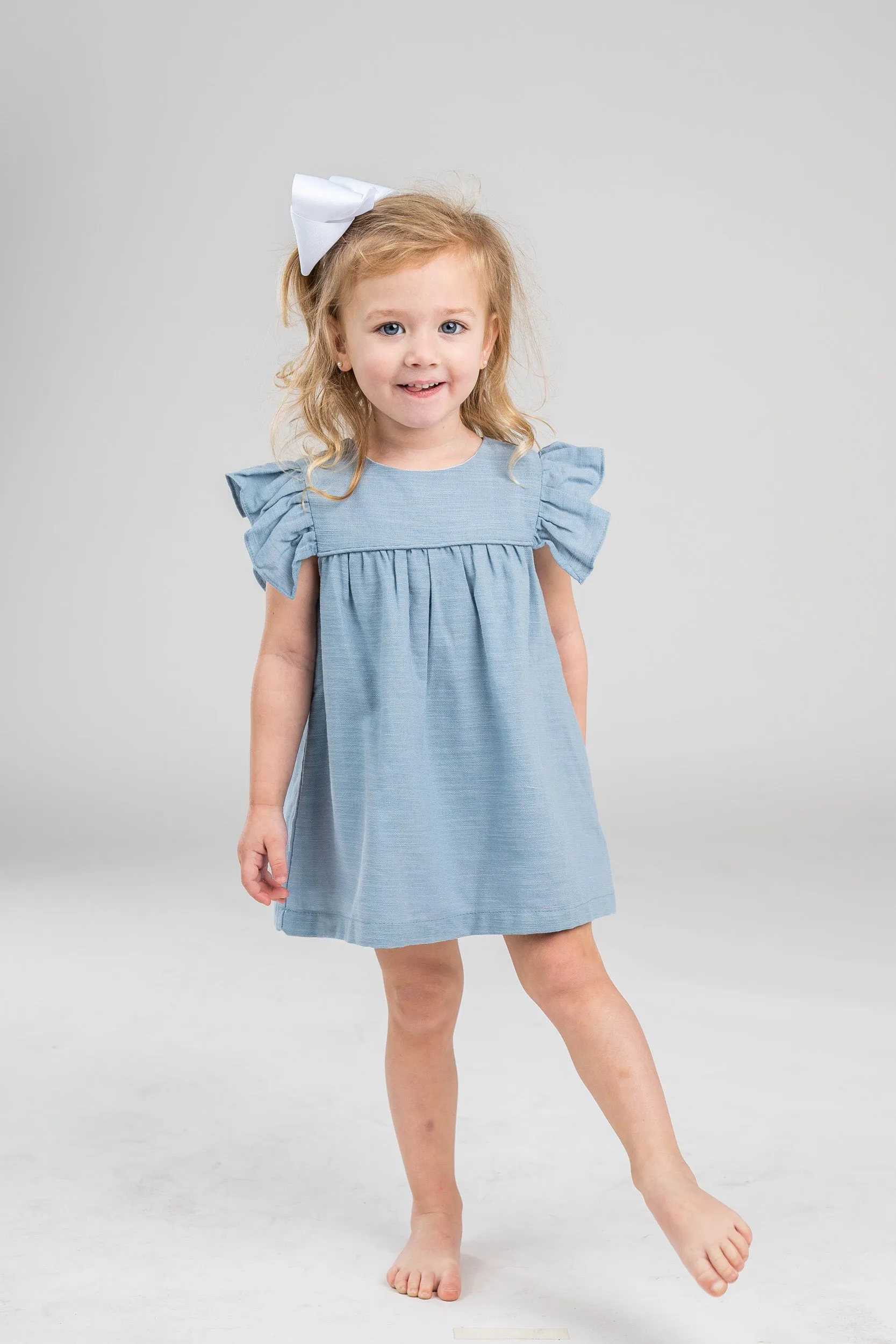 Avery Dusty Blue Bloomer Set