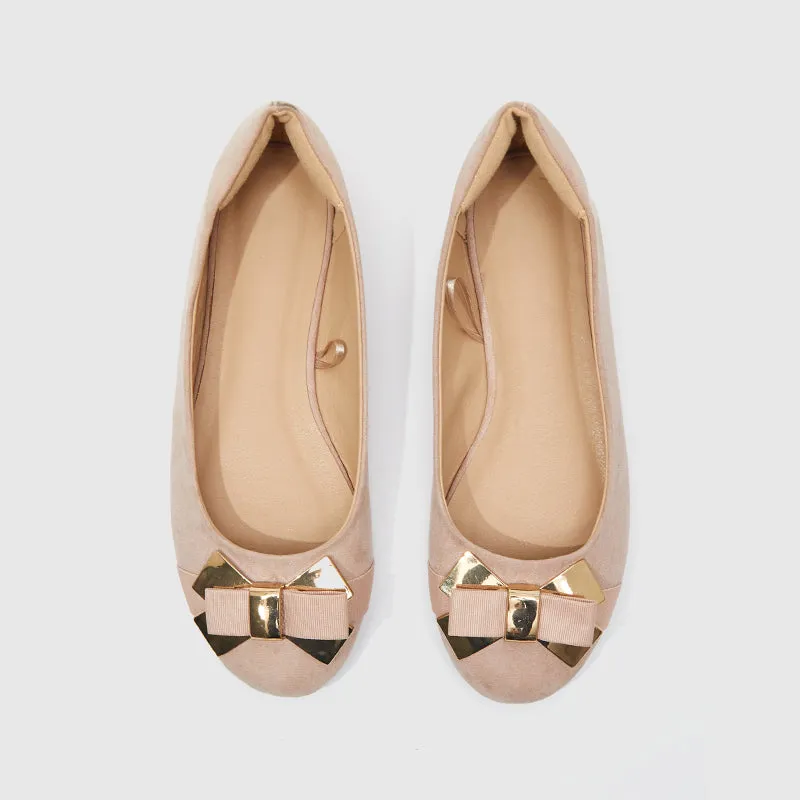 Ballet Flats With Bow