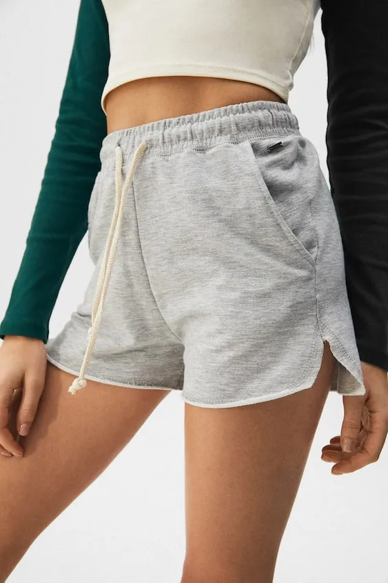 Basic Grey Jogging Shorts