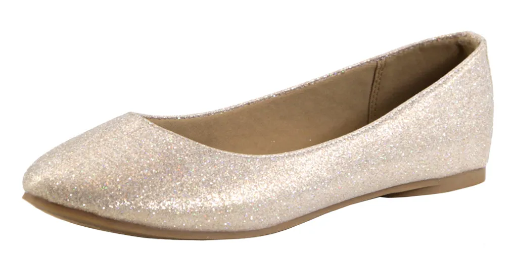 Bella Marie Women's Classic Slip-On Closed Round Toe Ballet Flat