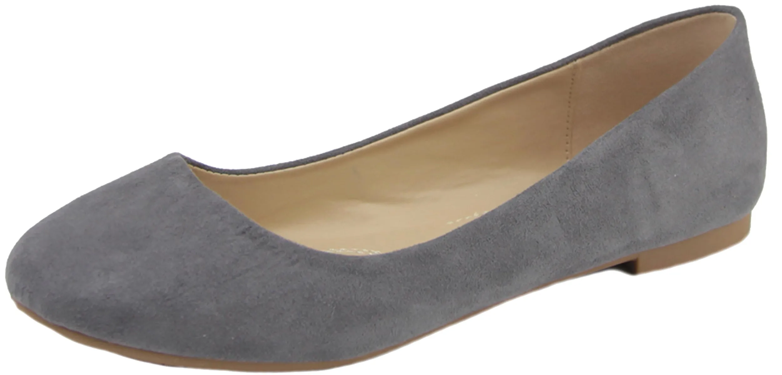 Bella Marie Women's Classic Slip On Round Toe Ballet Flat