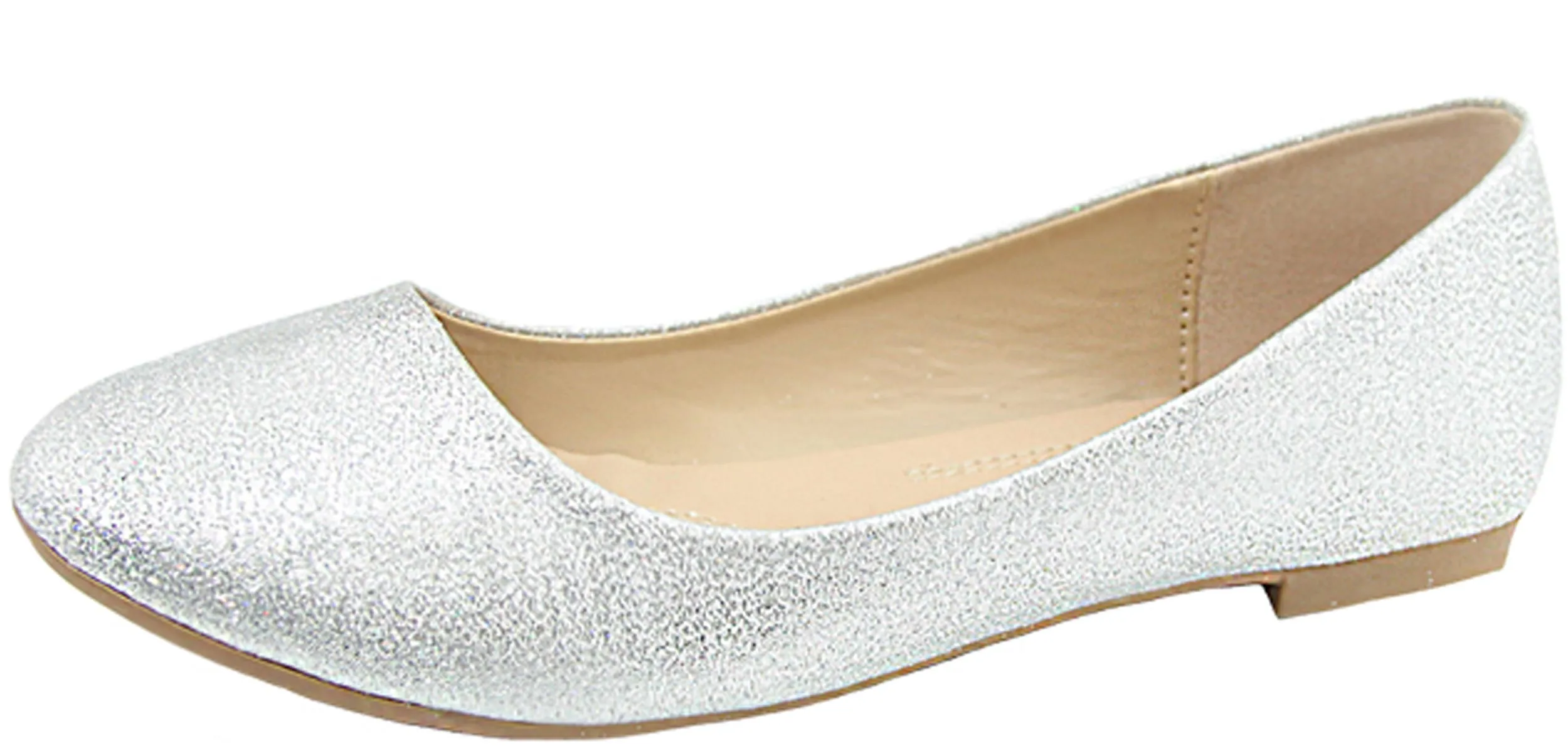 Bella Marie Women's Classic Slip On Round Toe Ballet Flat