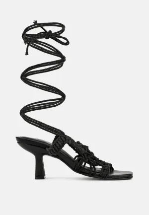 Beroe Braided Handcrafted Lace Up Sandal