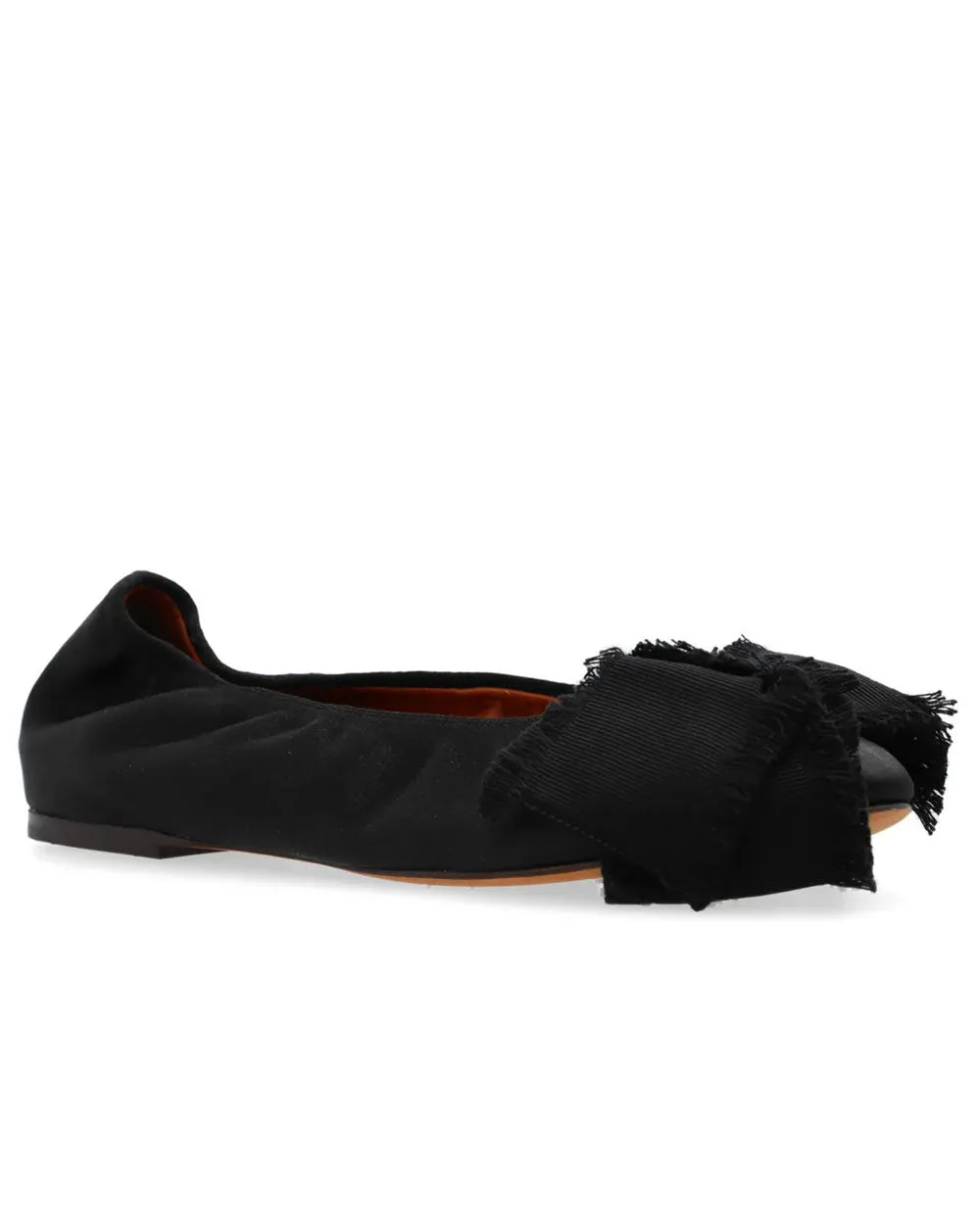 Bow Detail Ballet Flat in Black