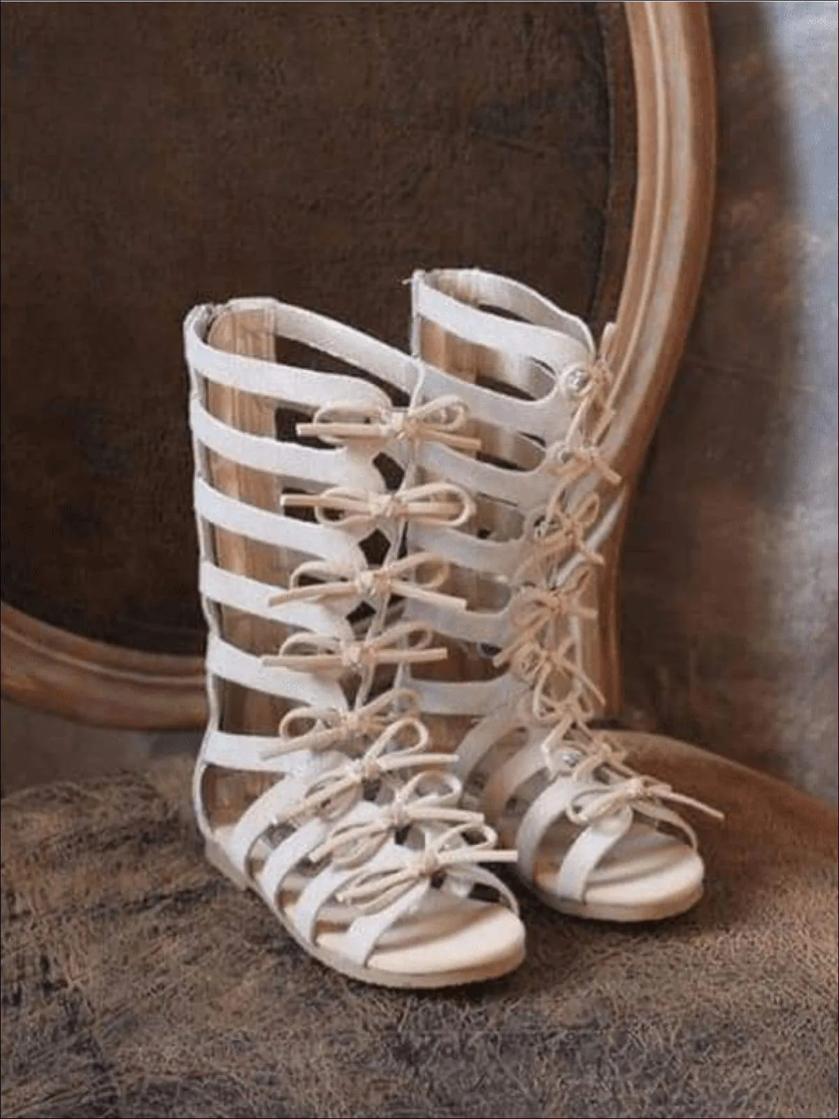 Bow Tie Gladiator Sandals By Liv and Mia