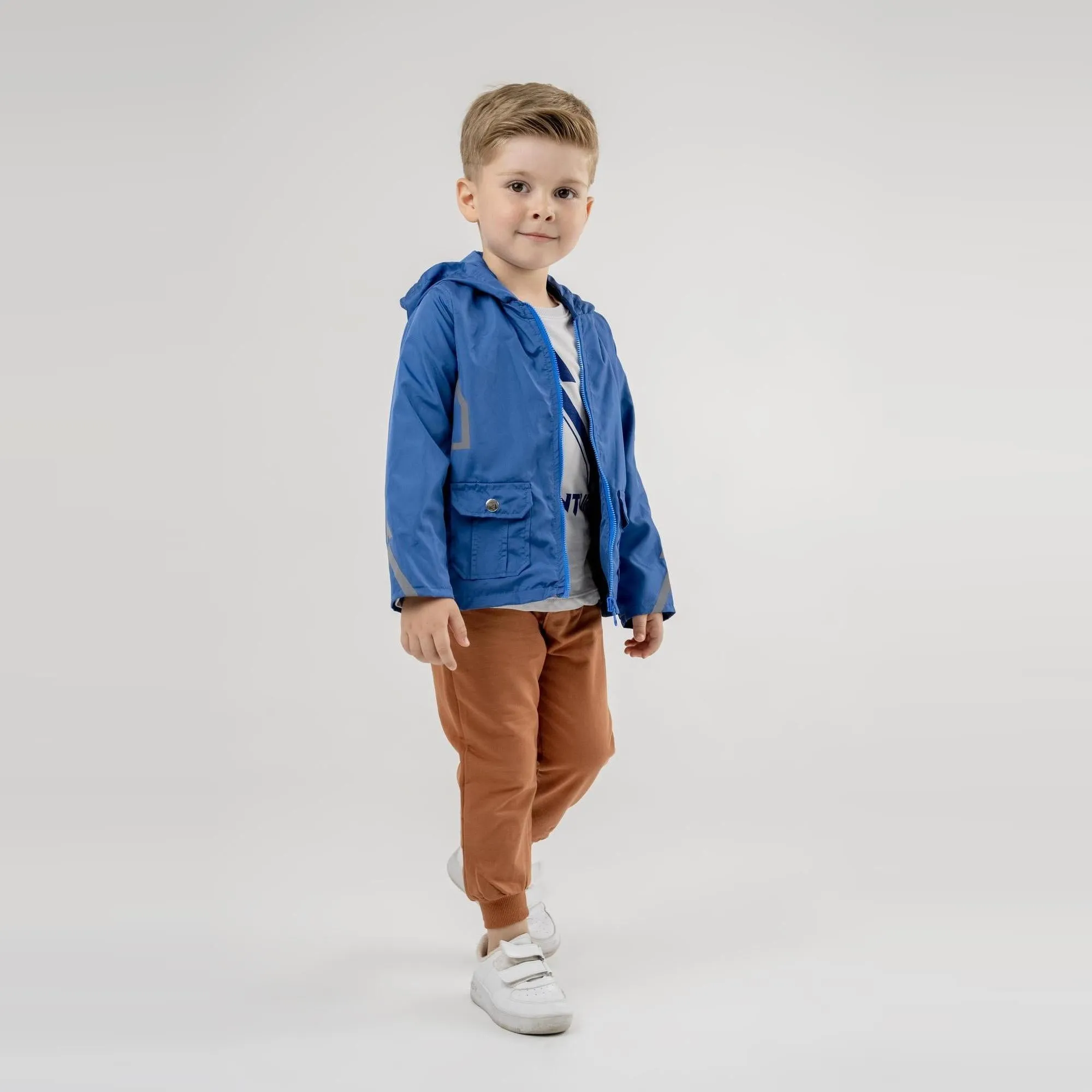 Boys red jacket casual set