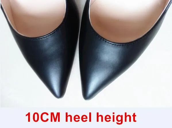 Brand Shoes Woman High Heels Women Shoes Pumps Stilettos Shoes For Women Black High Heels 12CM PU Leather Wedding Shoes B-0051