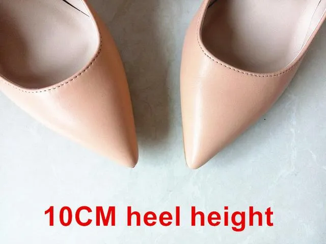 Brand Shoes Woman High Heels Women Shoes Pumps Stilettos Shoes For Women Black High Heels 12CM PU Leather Wedding Shoes B-0051