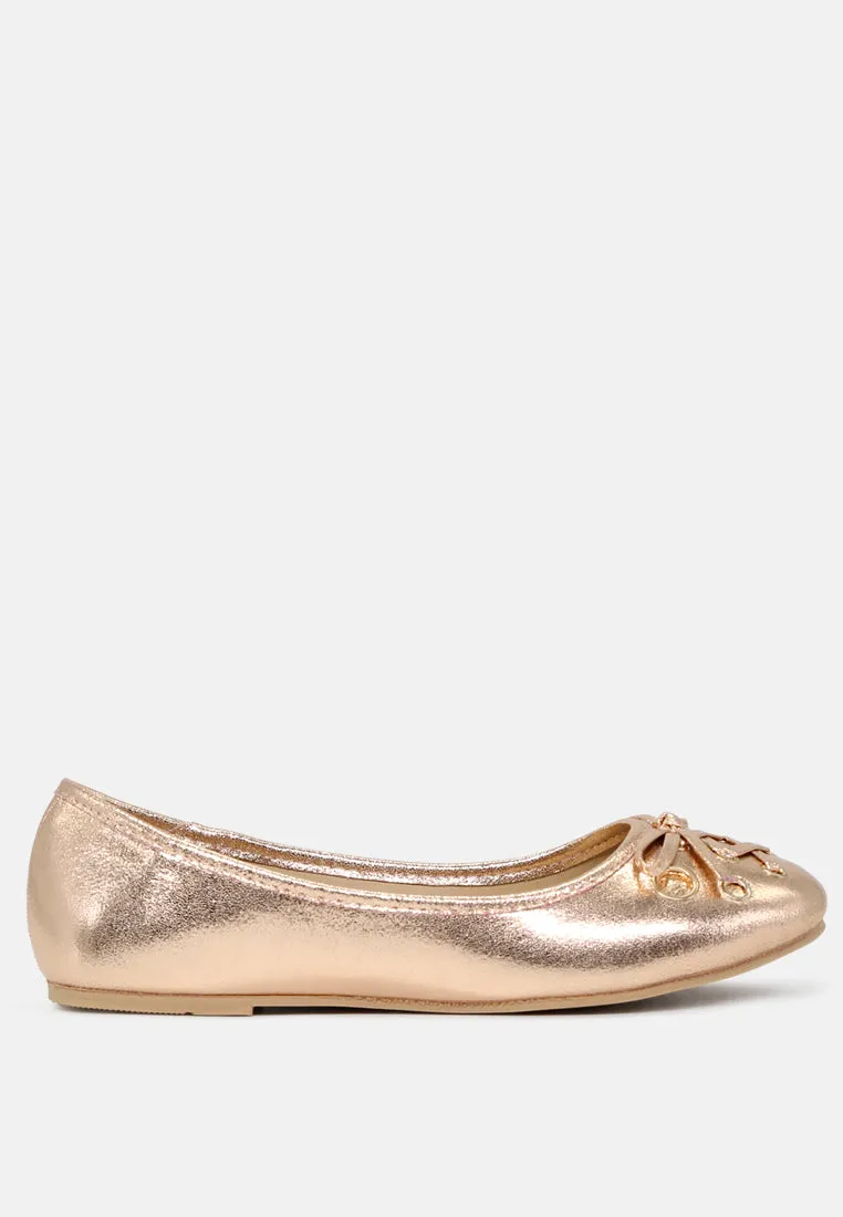 Brittany Ballerina Flats With Bow