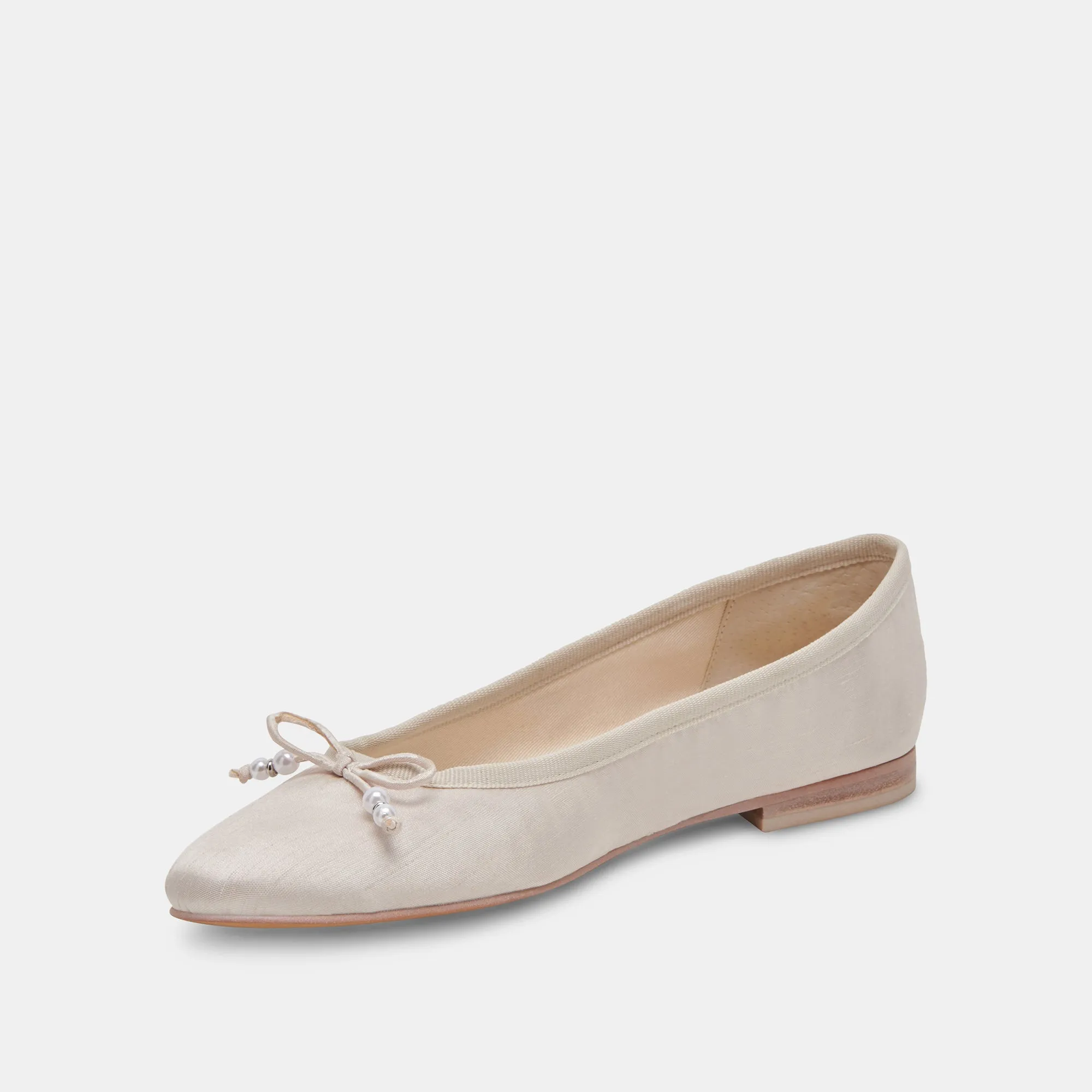 CACY PEARL BALLET FLATS VANILLA PEARLS