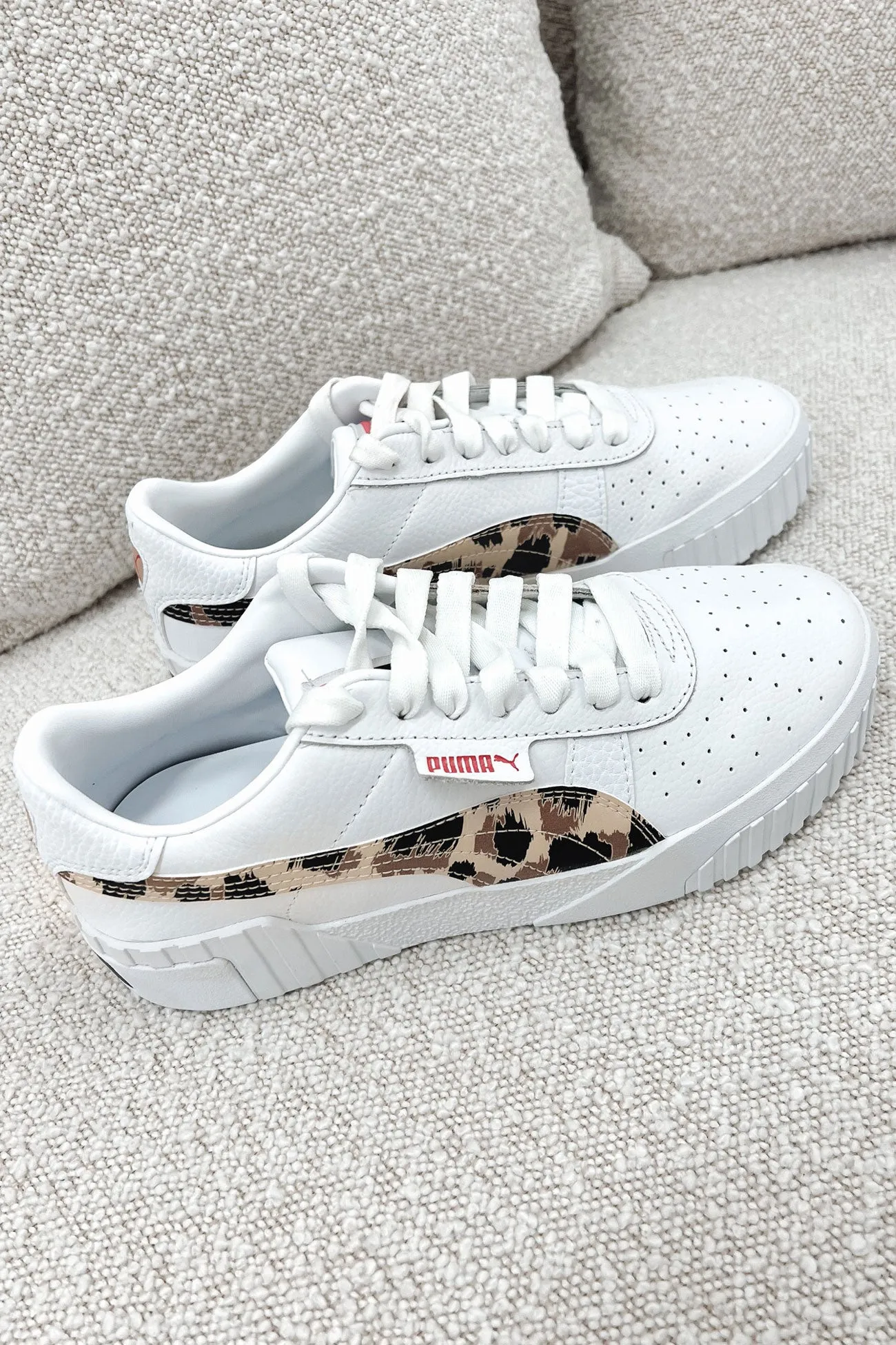 Cali Leopard Sneaker Puma White Glowing Pink