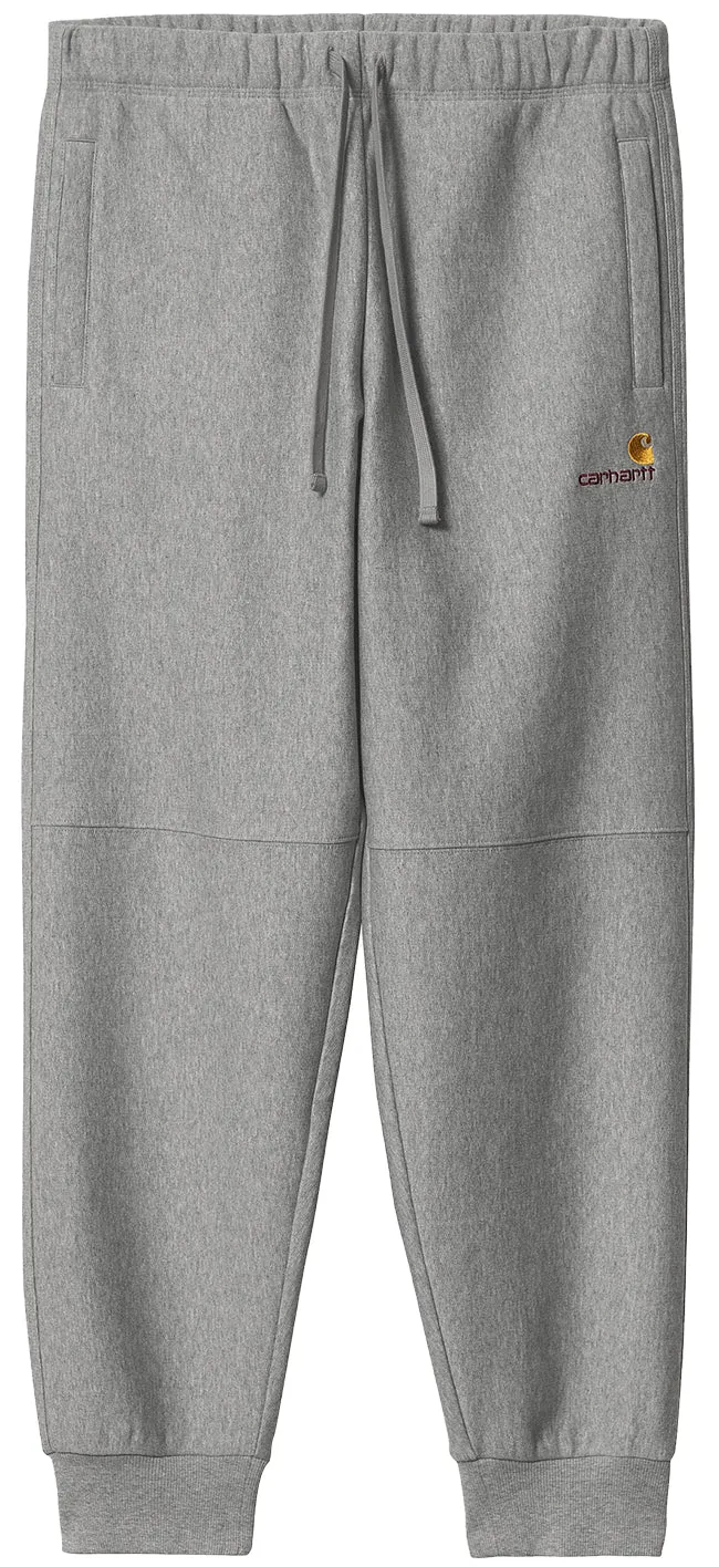 Carhartt WIP Mens American Script Jogging Pant Grey Heather