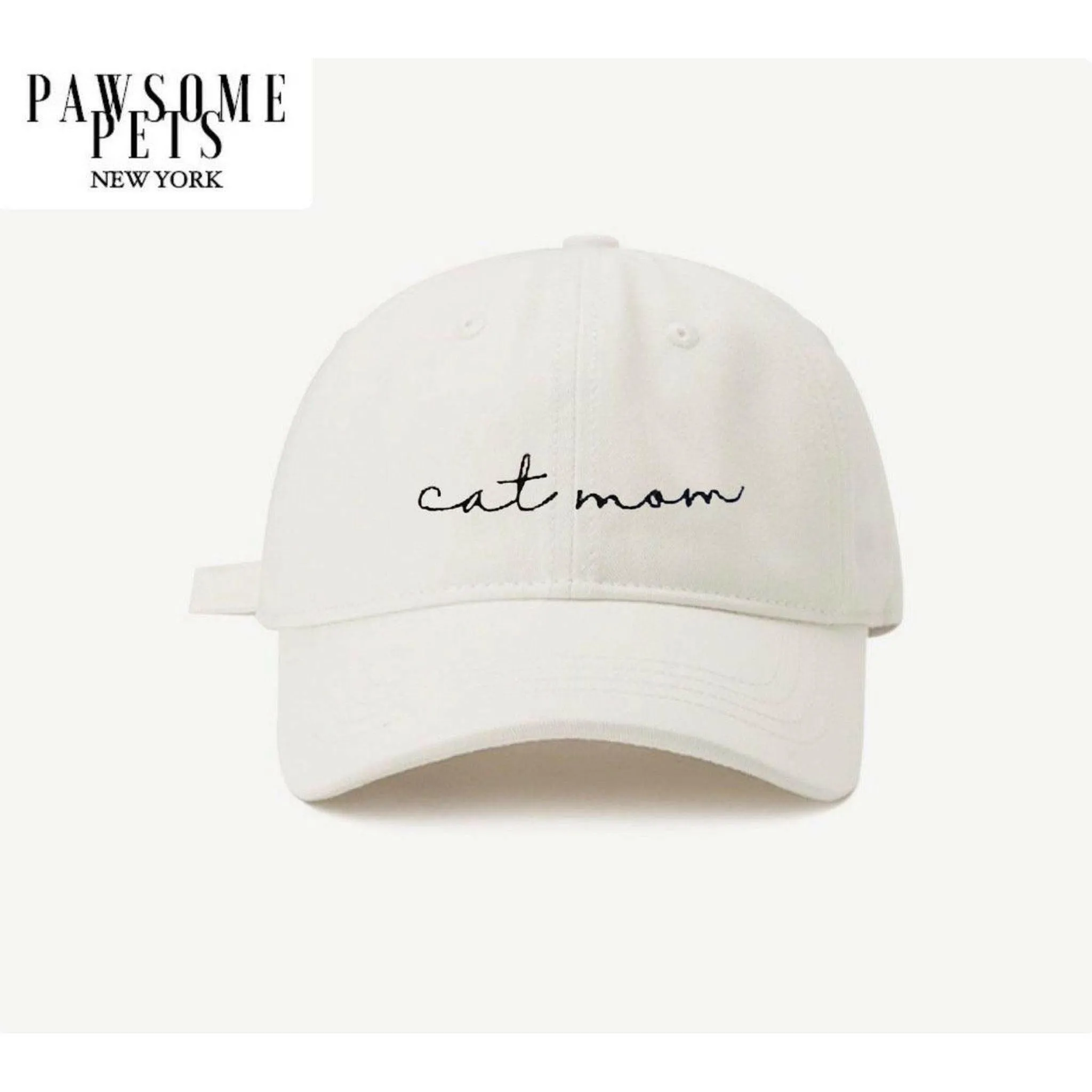 Cat Mom Hat - White