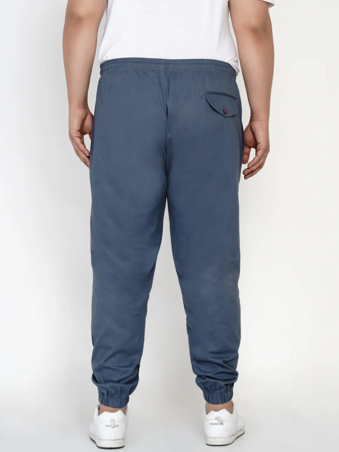 Chums - Plus Size Men's Grey Solid Joggers