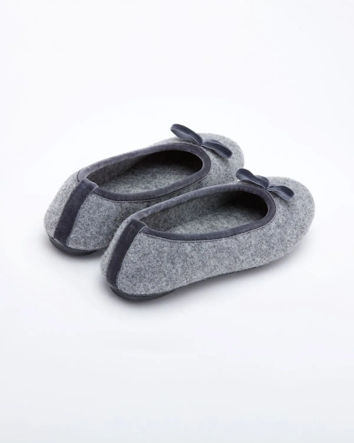 Cinderella Ballet Flat Slipper Heather Grey