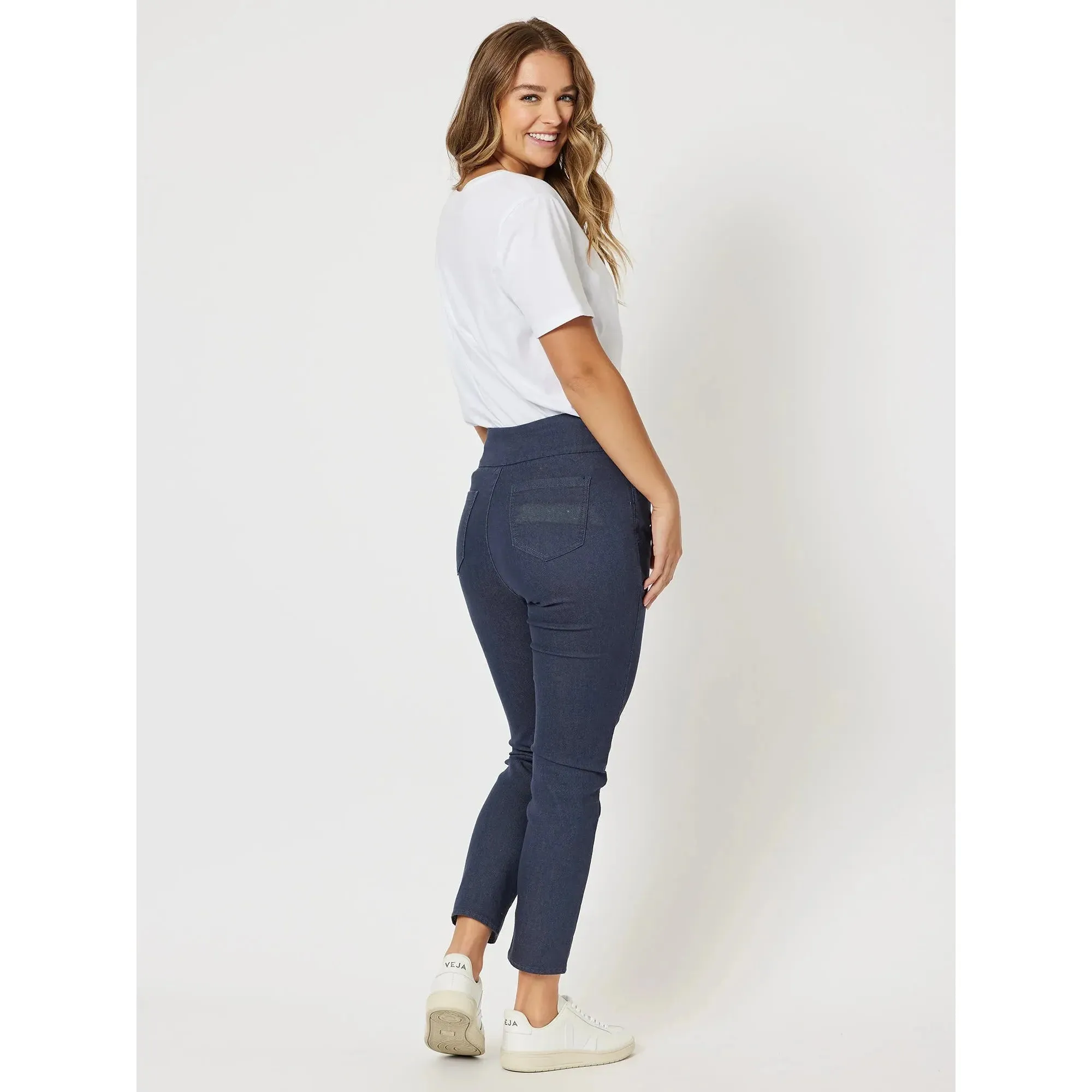 Clarity - Amelia Stretch Pull On Jegging Indigo