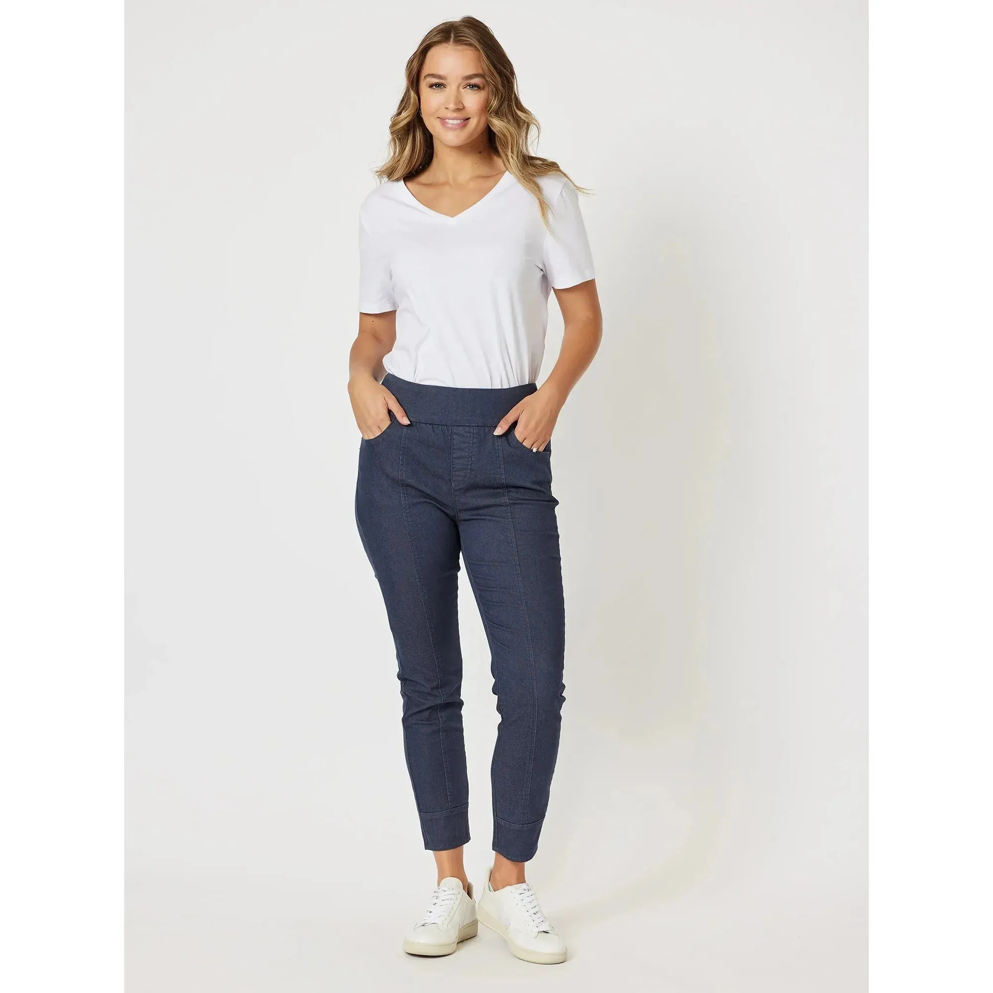 Clarity - Amelia Stretch Pull On Jegging Indigo