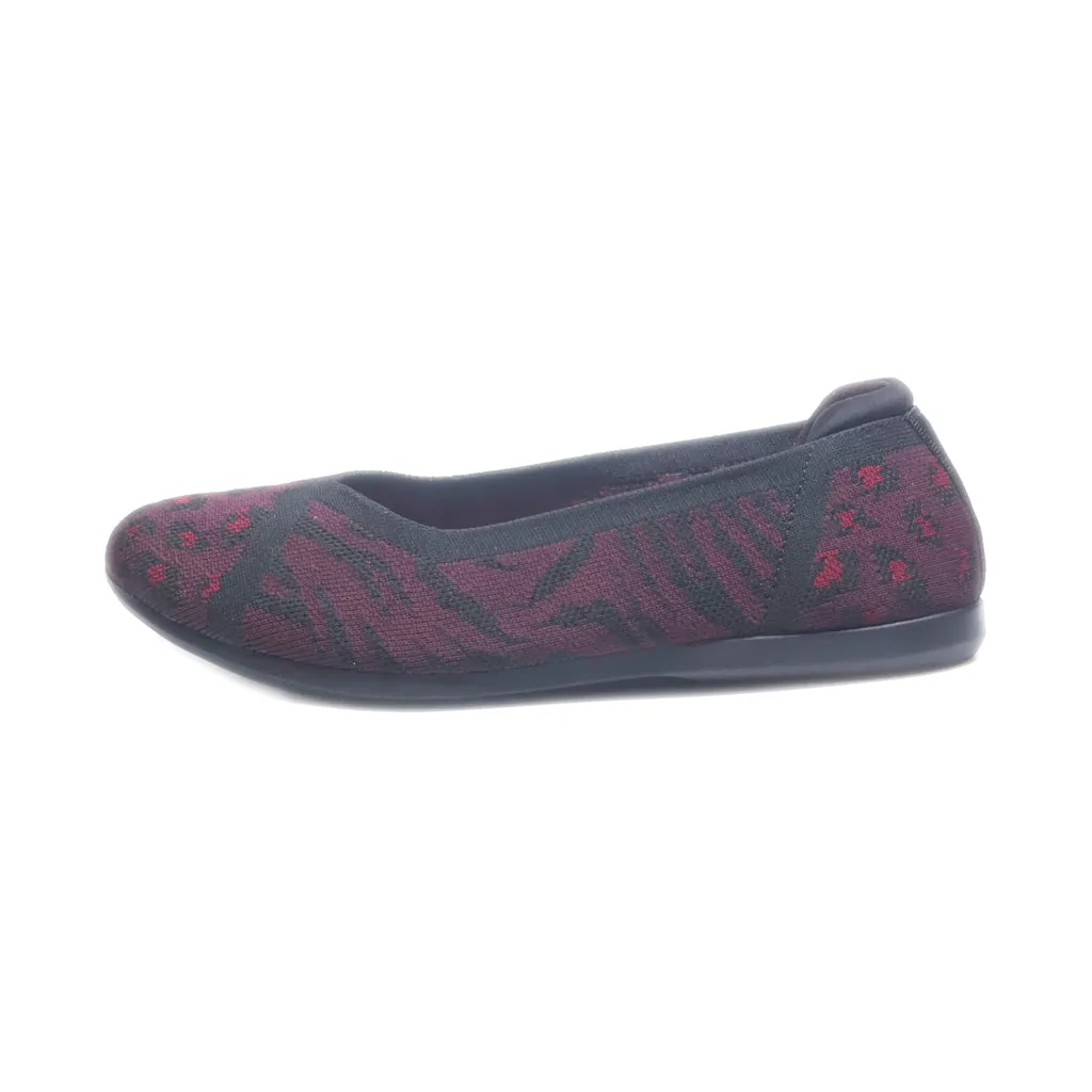 Clarks Ballerinas Fabric Maroon Colour For Women