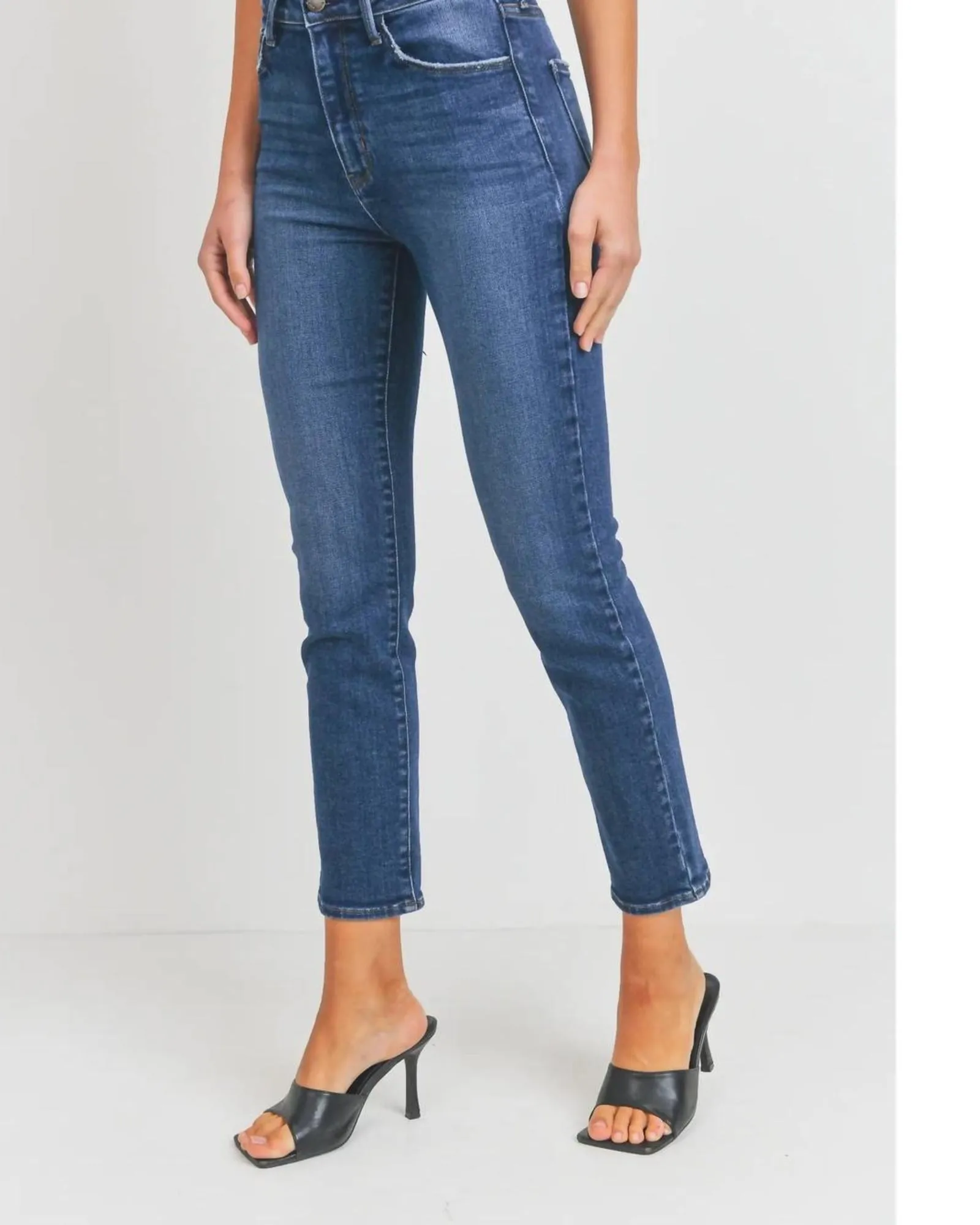 Classic Slim Straight Jeans In Dark Denim | Dark Denim