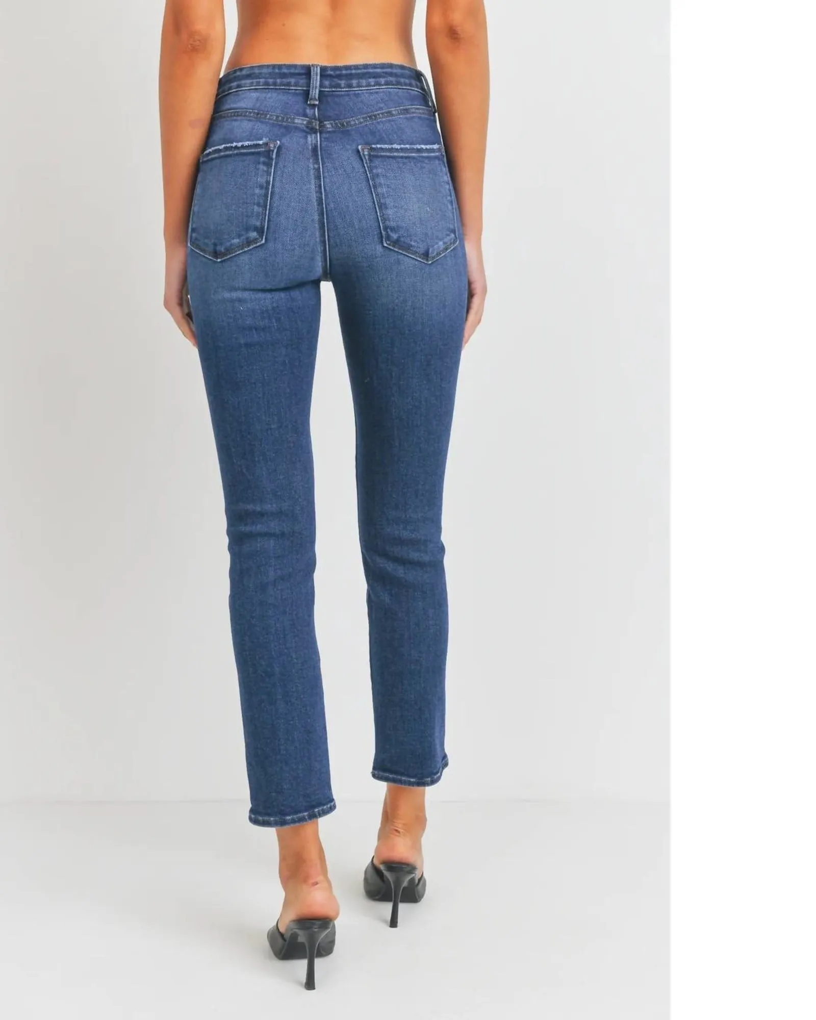 Classic Slim Straight Jeans In Dark Denim | Dark Denim