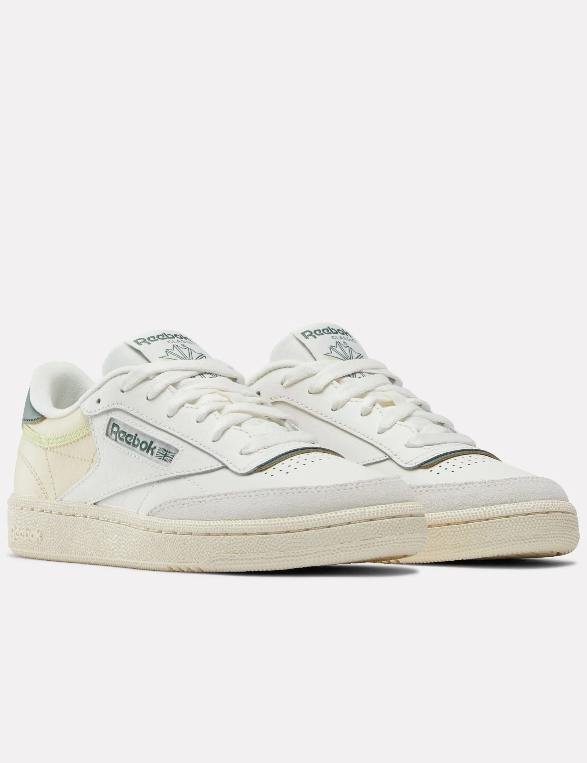 Club C 85 Shoes - Chalk/Vintage Chalk/Escape Green