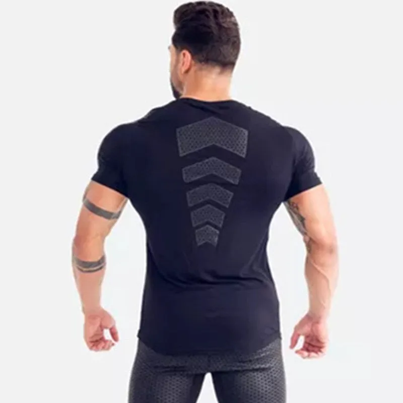 Compression Quick dry T-shirt Male Gym Fitness Bodybuilding Workout Clothing