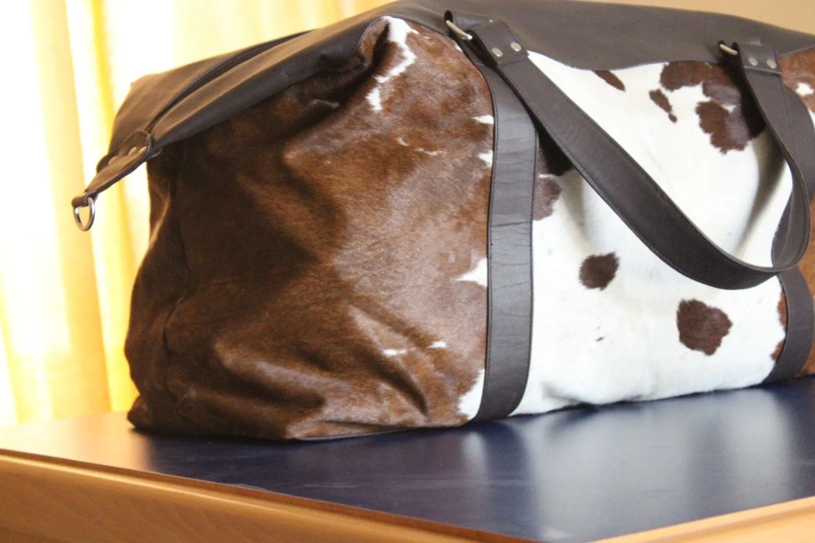 Cowhide Weekender Bag