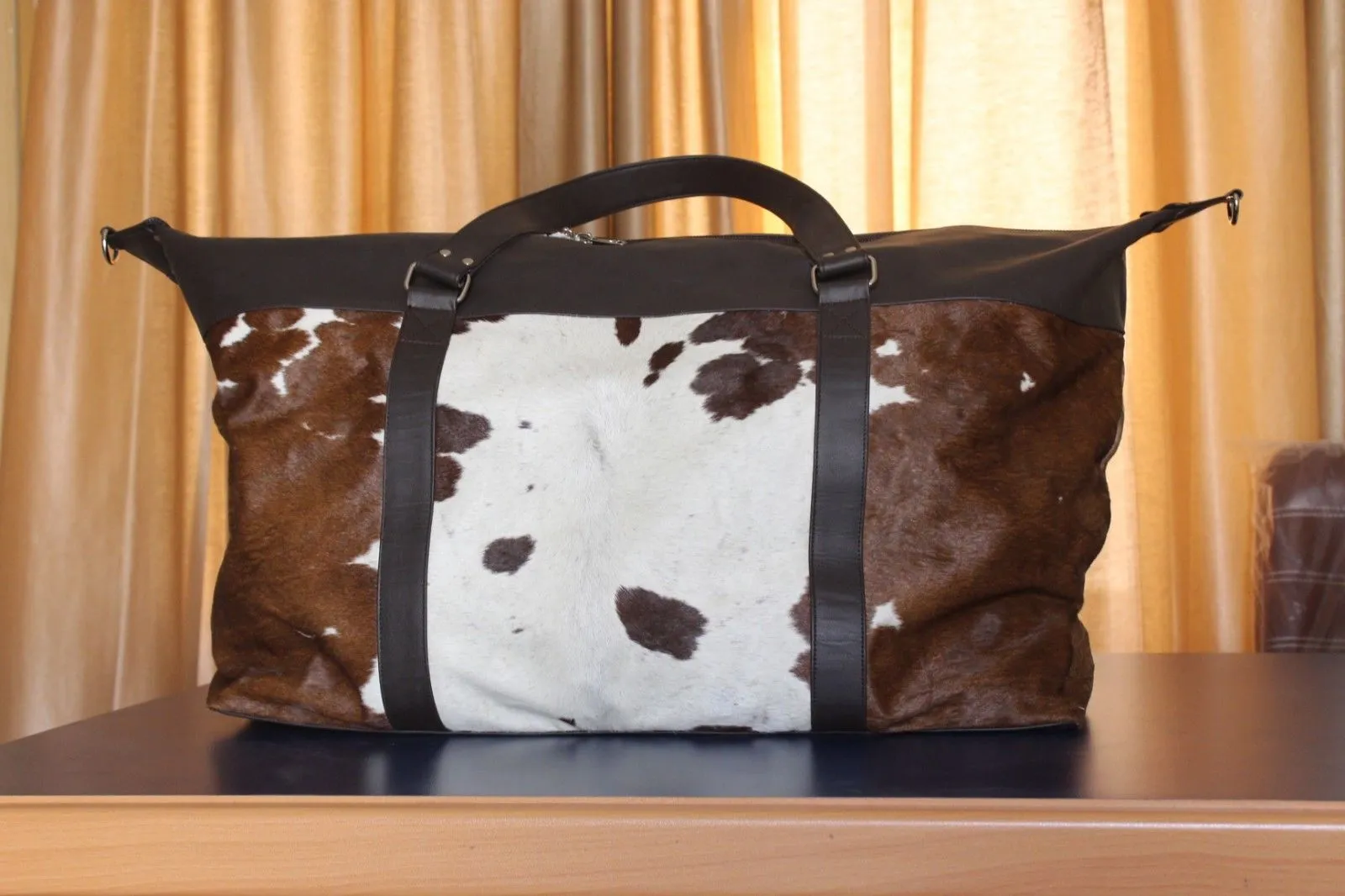 Cowhide Weekender Bag