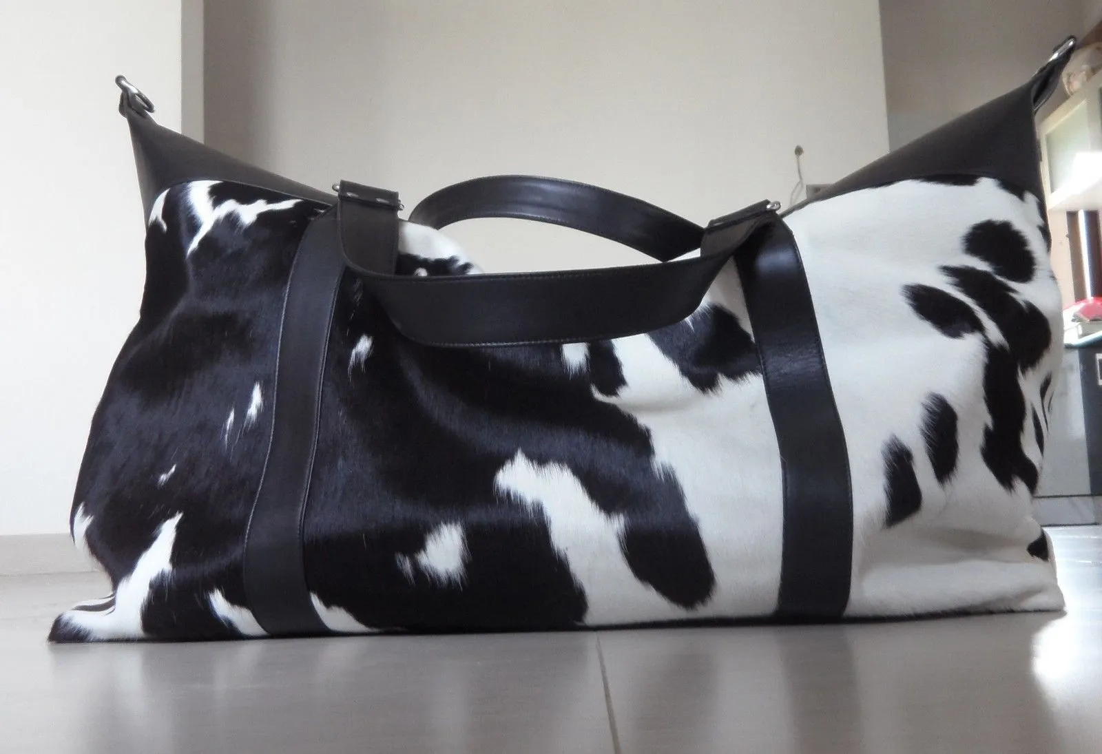 Cowhide Weekender Bag