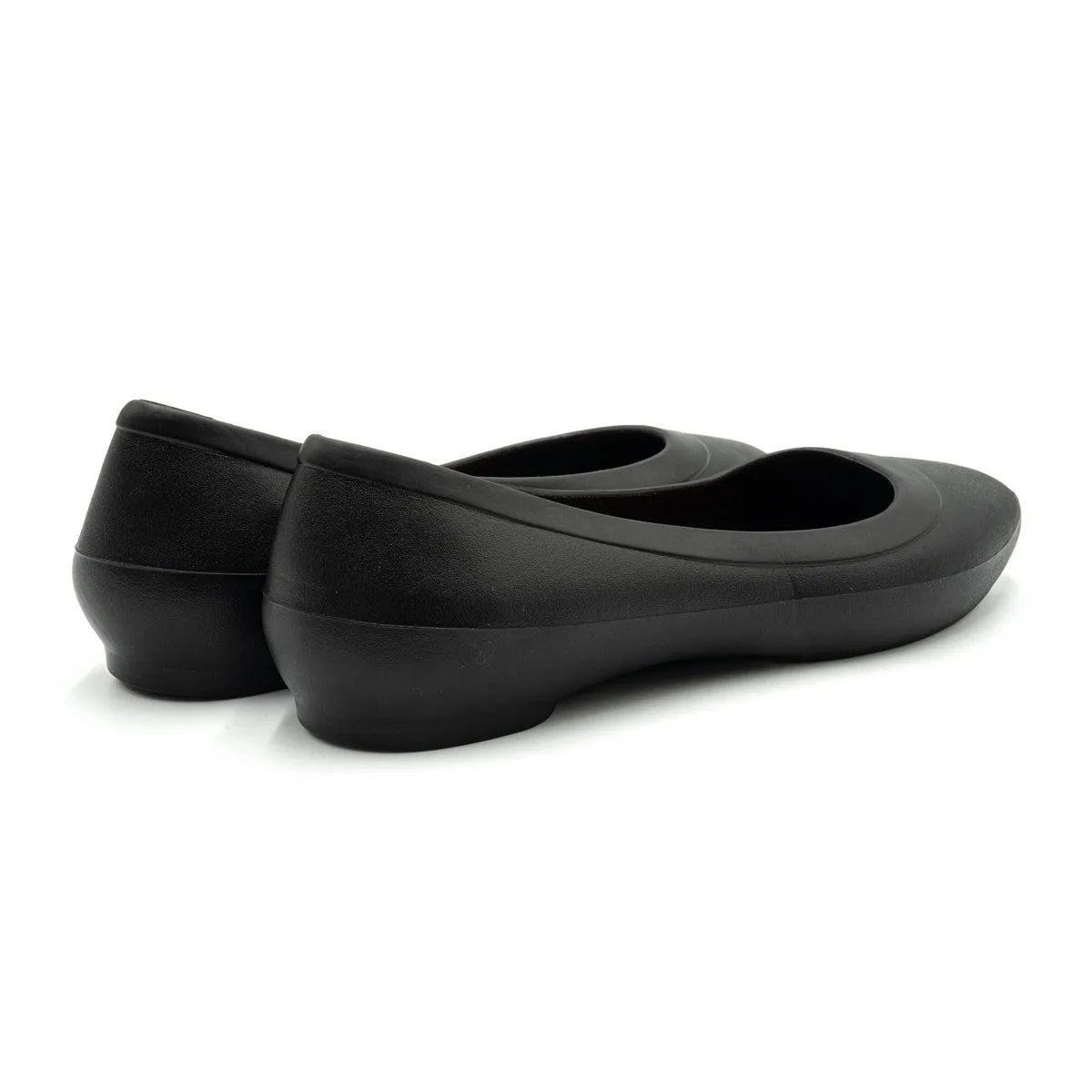 Crocs Ballerinas Rubber Black Colour For Women